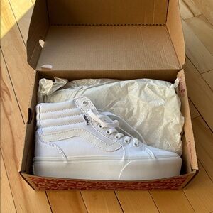NWT - Vans Classic White High-Tops